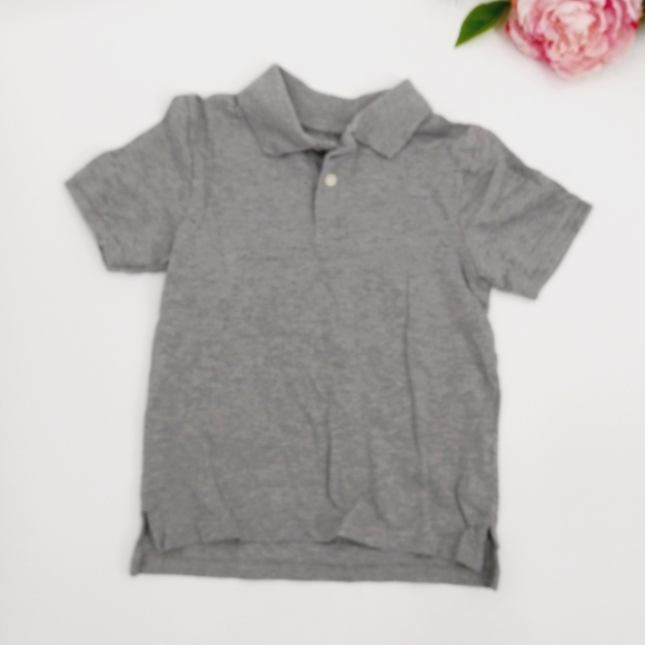 💙 PLACE Children's Heathered Gray Uniform Style Polo Shirt Size S - Picture 5 of 5